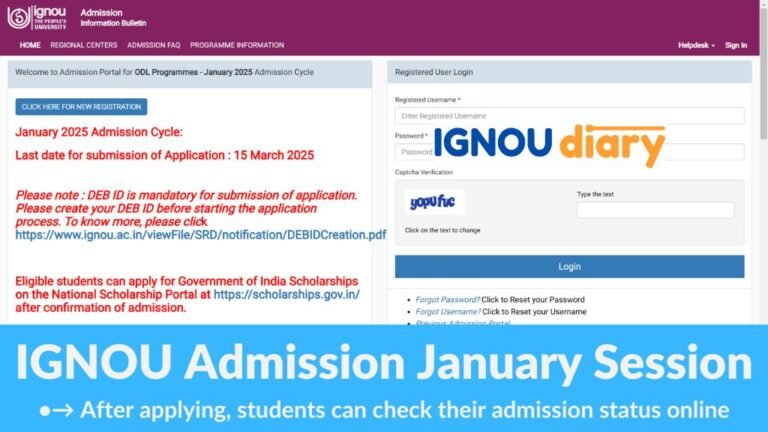 IGNOU Admission 2026 → Apply Online at ignouadmission.samarth.edu.in ...