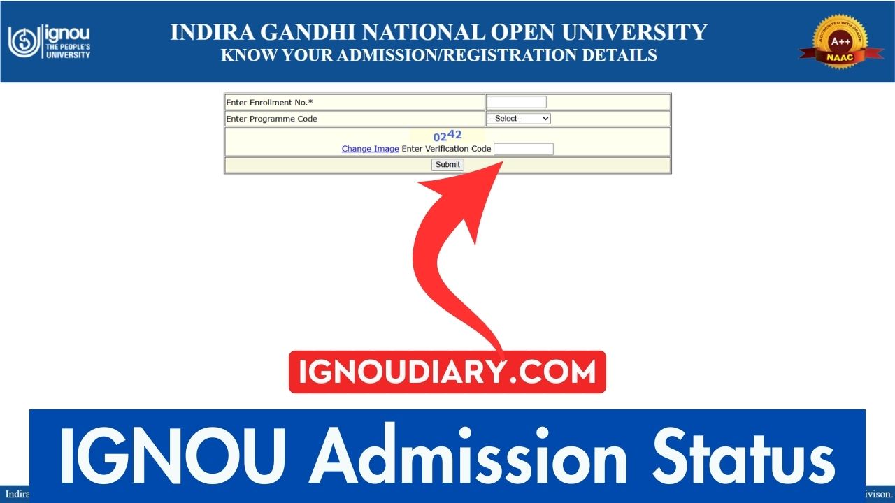IGNOU Admission Status 2026 → Check Your IGNOU Enrollment and Admission Status